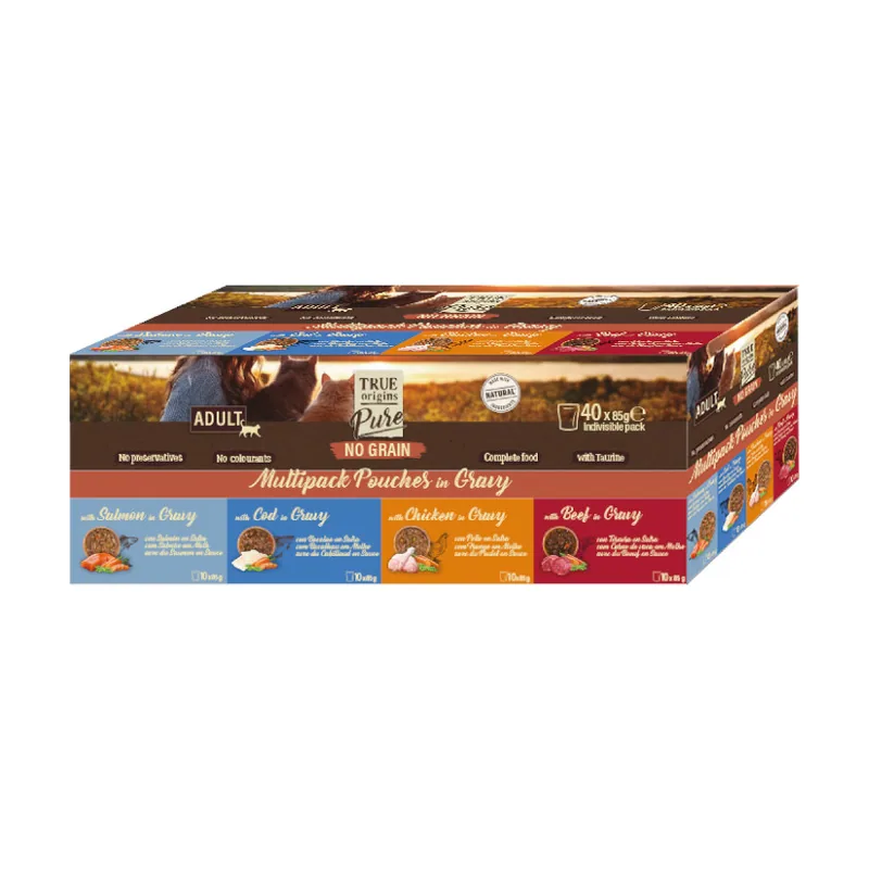 True Origins 12 sobres x 85 g Pure Carne y Pescado Sobre