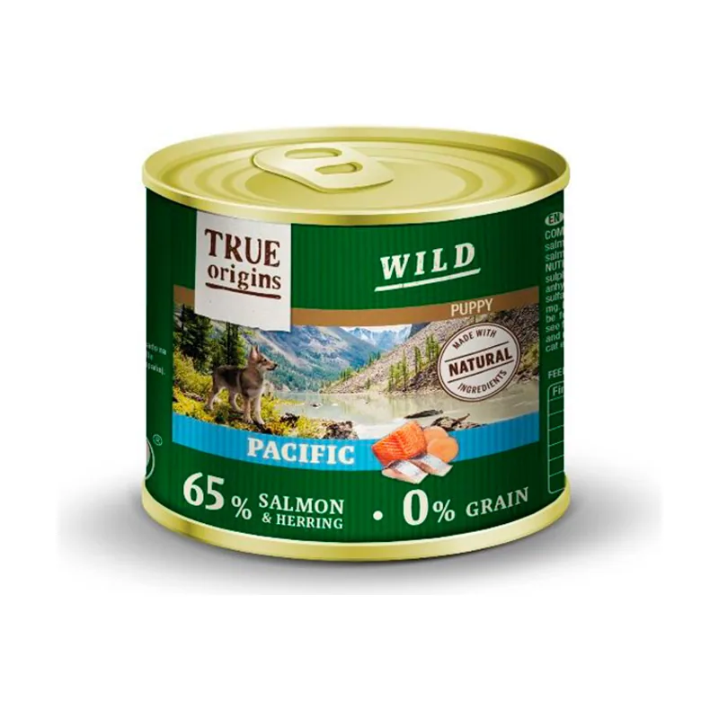 True Origins 400 g Wild Puppy Pacific Salmón y Arenque en paté lata