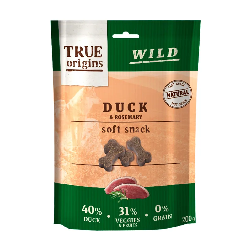 True Origins 200 g Wild Huesitos Pato y Romero