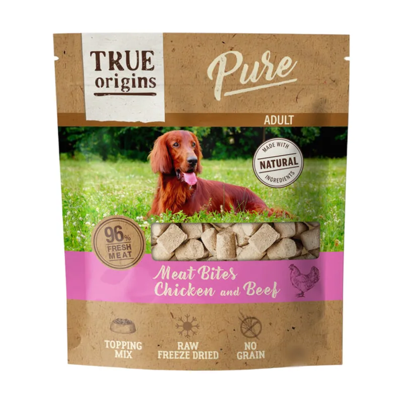 True Origins 40 g Bocaditos Pure Adult Freeze Dried Pollo y Ternera