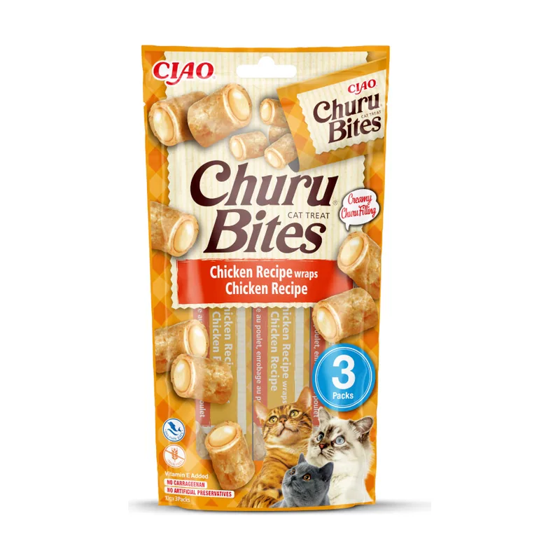 Churu 3 sobres x 10 g Bocaditos Bites de Pollo