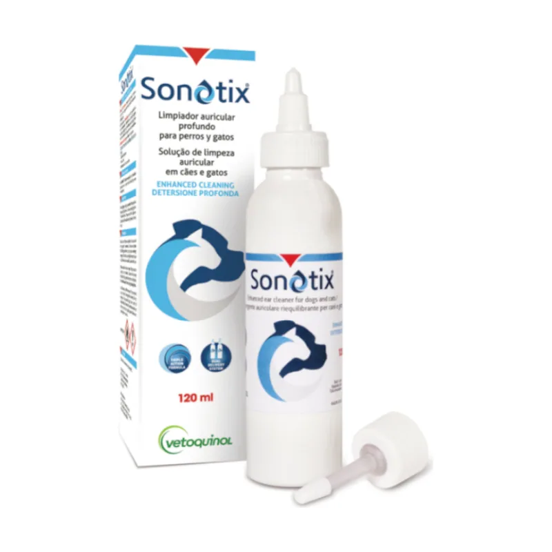 Vetoquinol Sonotix Limpiador de oídos para perros y gatos