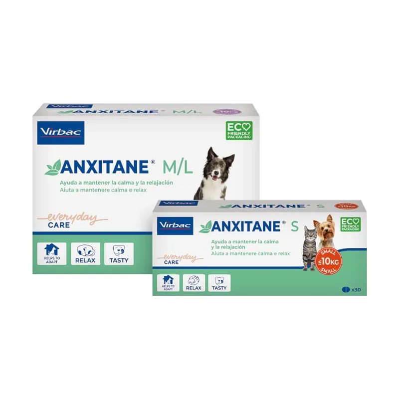 Virbac M/L Anxitane Relajantes en Comprimidos para perros y gatos