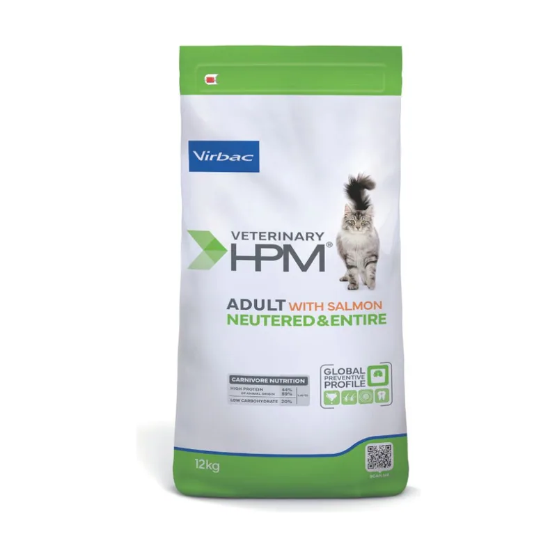 Virbac HPM Veterinary Adult Esterilizado Pienso Salmón para gatos