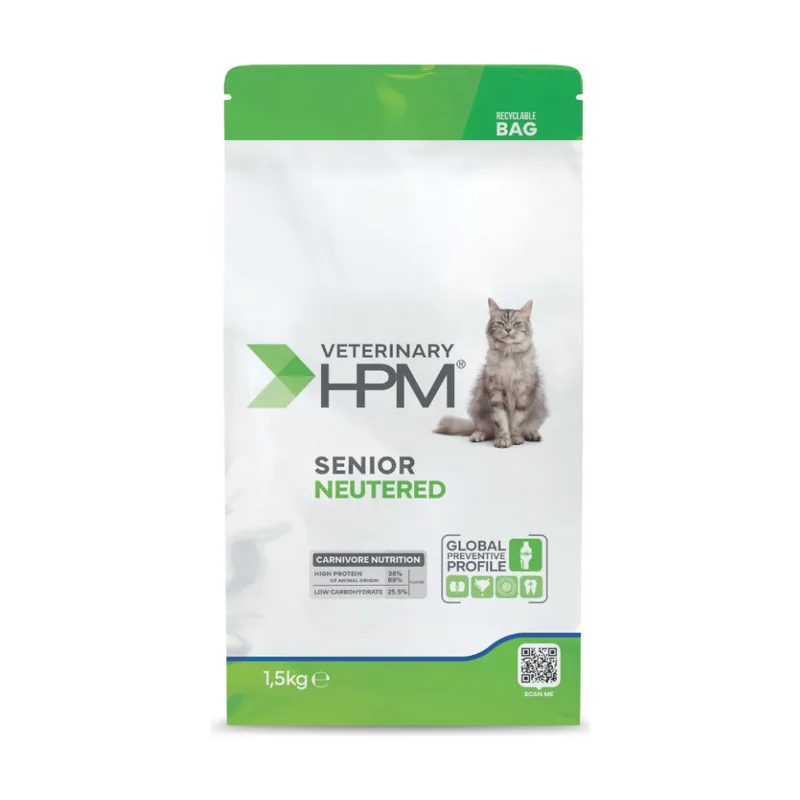 Virbac HPM Veterinary Senior Esterilizado Pienso Cerdo para gatos