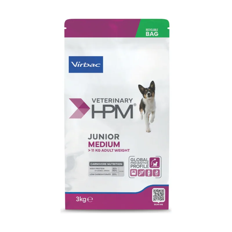 Virbac HPM Veterinary Junior Medium Pienso Cerdo