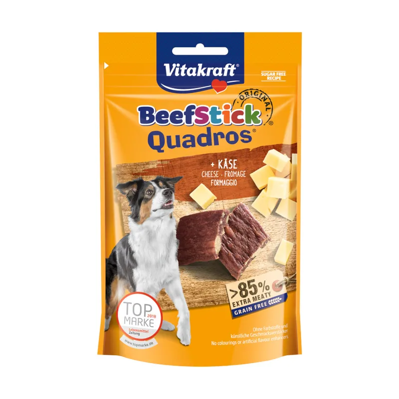 Vitakraft 70 g BeefStick Quadros Bocaditos Queso