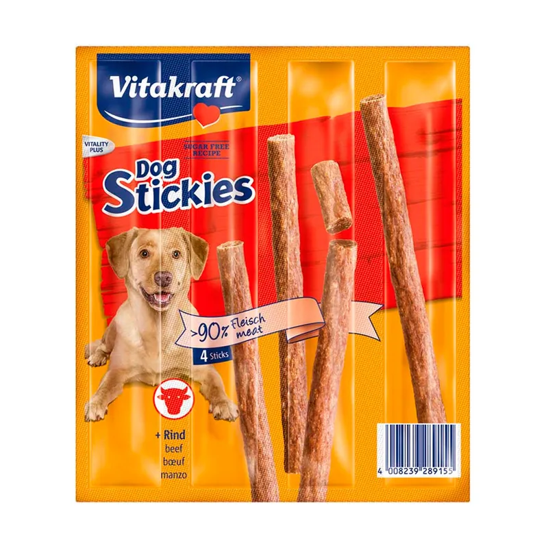 Vitakraft 4 barritas Dog Stickies de buey