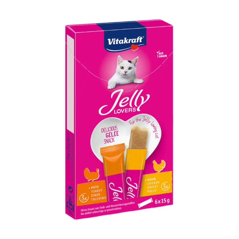 Vitakraft 6 barritas Jelly Lovers Pavo y Pollo