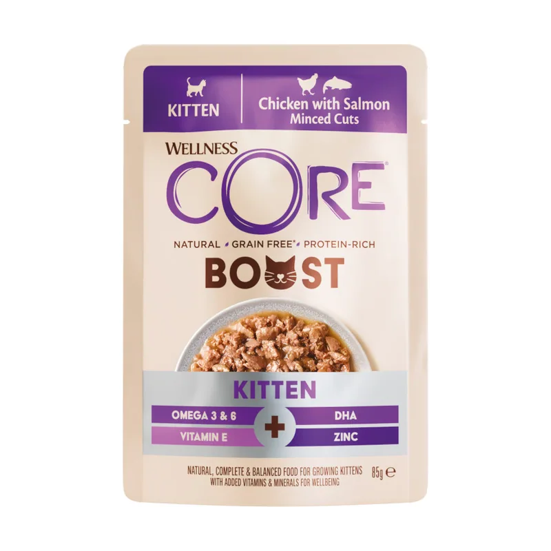 Wellness Core 85 g Boost Sobre Pollo y Salmón para gatito