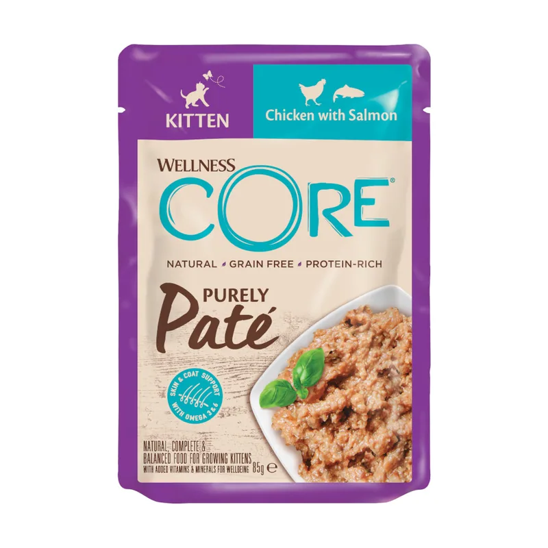 Wellness Core 85 g Pate Pollo y Salmón para gatito