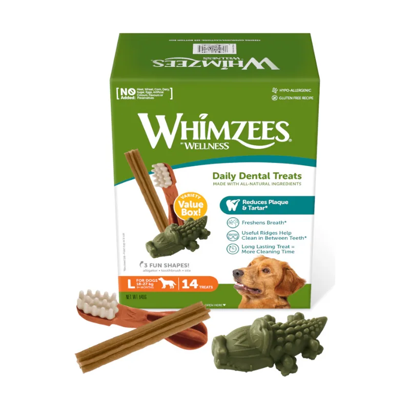 Whimzees 14 barritas Snacks Dentales Naturales