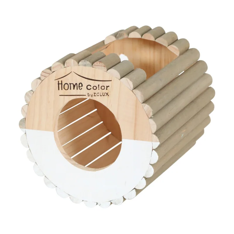 Zolux Homecolor Madera Blanco caseta para roedores