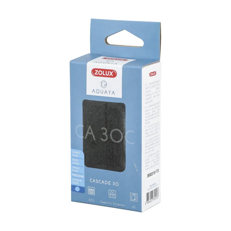 Zolux Aquaya Cascada 30 Zeocarb Recambio de filtro para acuarios