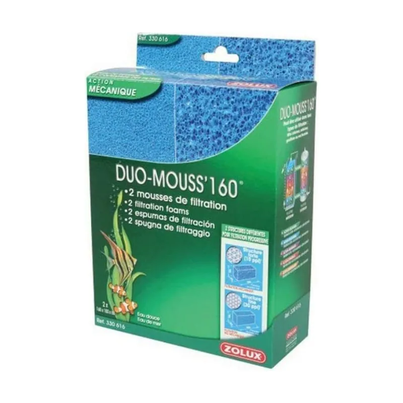 Zolux Duo Mouss Filtro de Esponja para acuarios