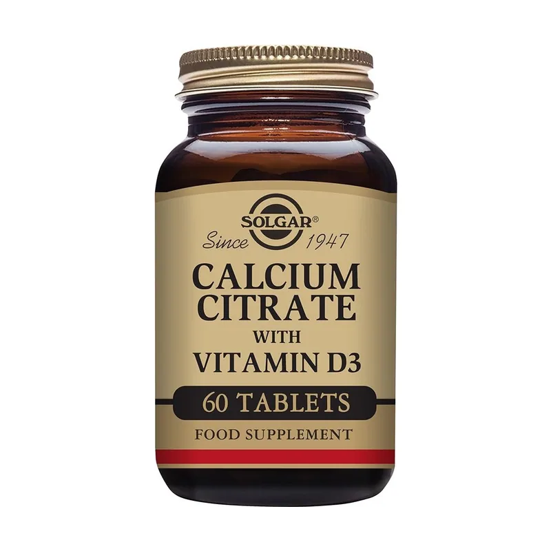 Solgar Citrato de Calcio con Vitamina D3 60 Comprimidos