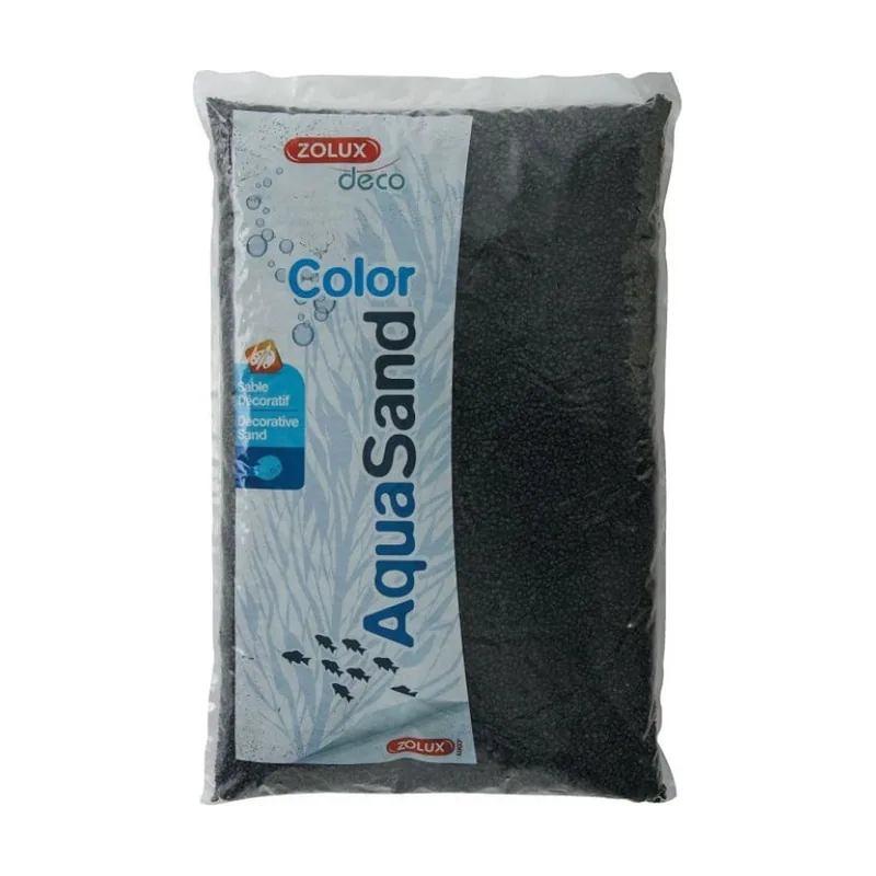 Zolux AquaSand Grava Negro Ébano para acuarios