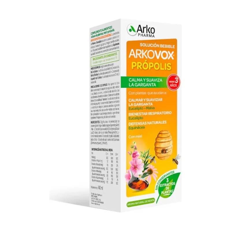 Arkopharma ARKOVOX Própolis Menta Solución Bebible 140 ml