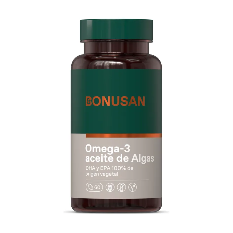 Bonusan Omega-3 Aceite de Algas Vegano 60 Perlas
