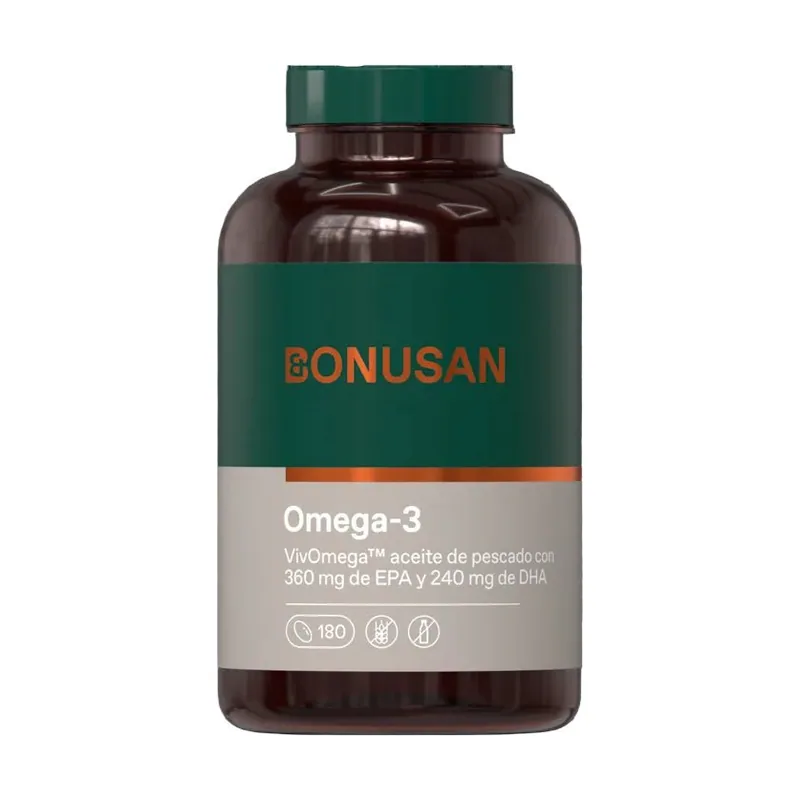 Bonusan Omega-3 Suplemento Ácidos Grasos 180 Perlas