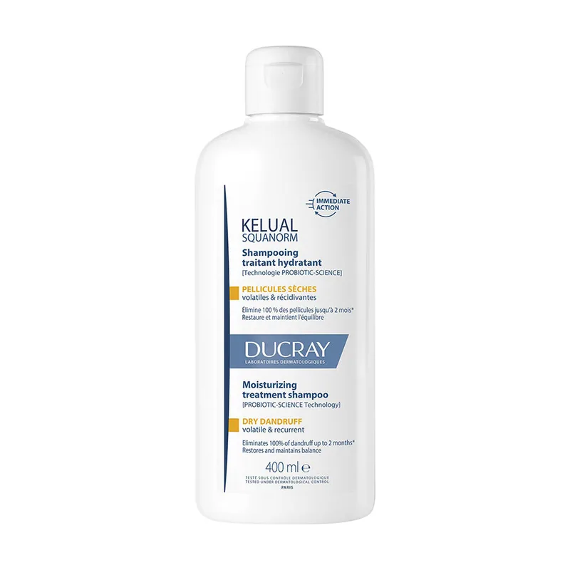 Ducray KELUAL SQUANORM champú para caspa seca 400 ml