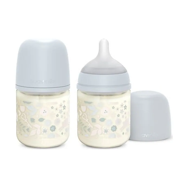 Suavinex Biberón Vidrio Silicona S Wonderland Beige 120ml