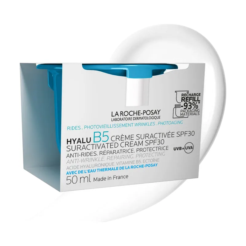 La Roche-Posay HYALU B5 SURACTIVATED crema rellenadora y reparadora con ácido hialurónico recarga 50 ml