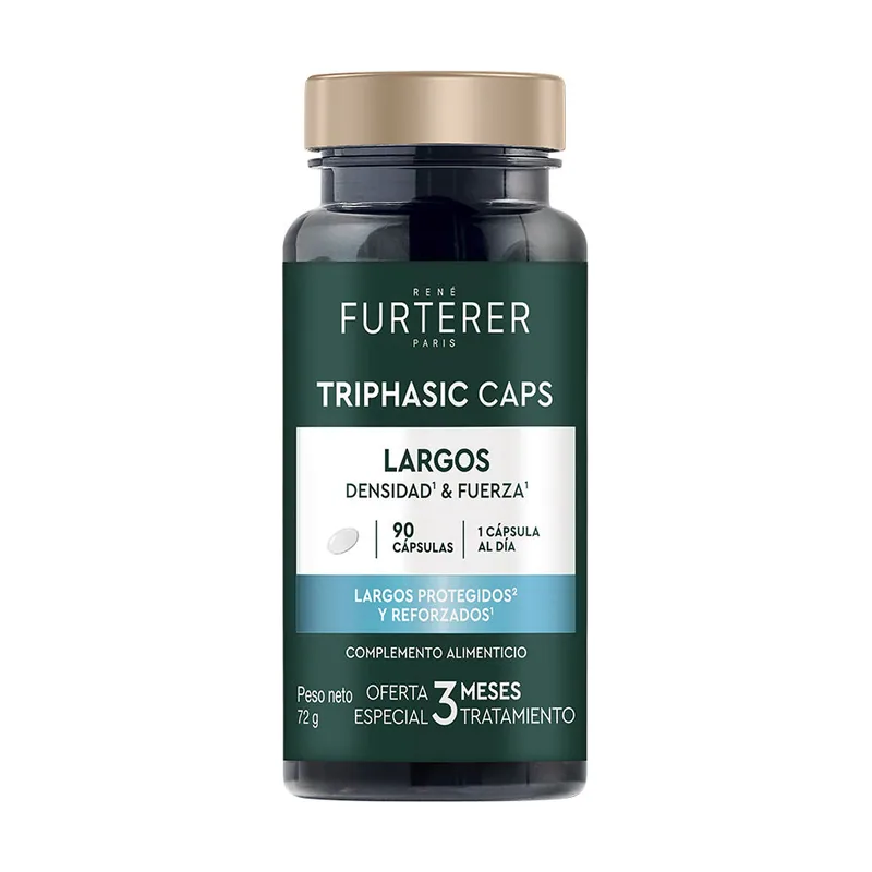 Rene Furterer TRIPHASIC CAPS largos densidad & fuerza cápsulas 90 u