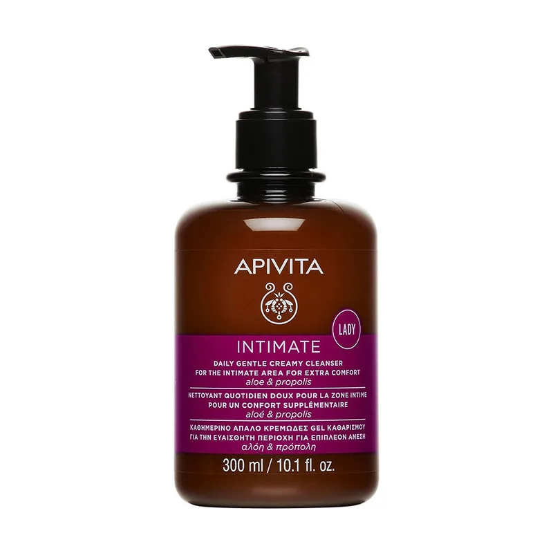 Apivita LIMPIADORA CREMOSA SUAVE DE HIGIENE ÍNTIMA DIARIA Con aloe vera y propóleo 300 ml