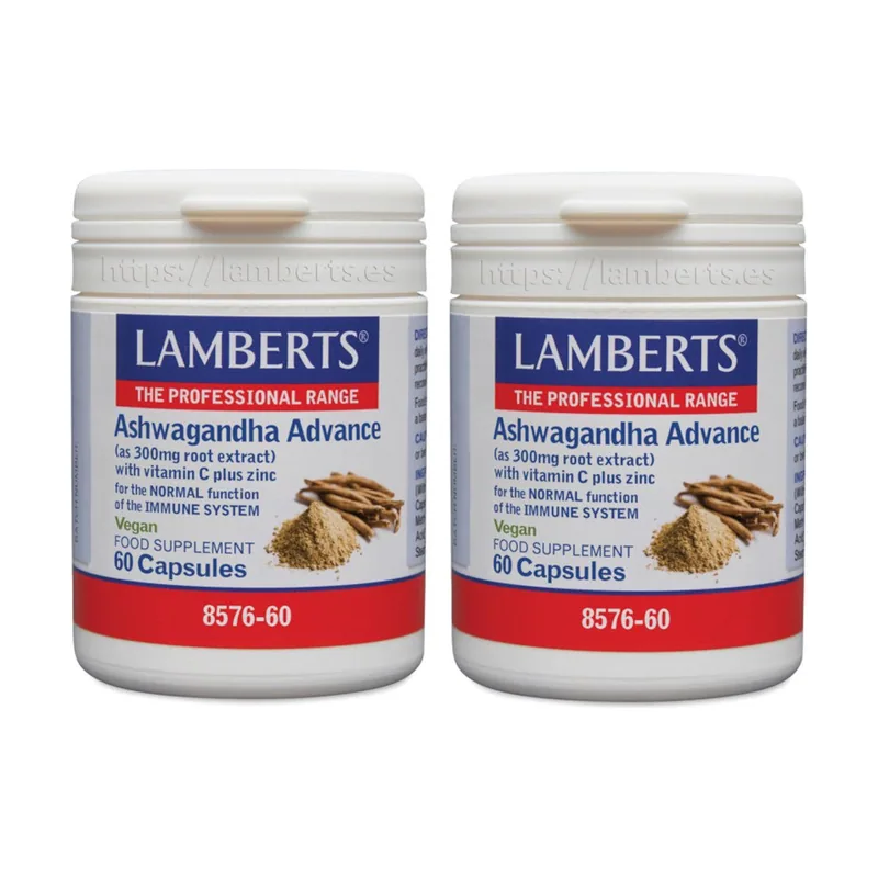 Lamberts Ashwagandha Advance Duplo 2x60 Cápsulas