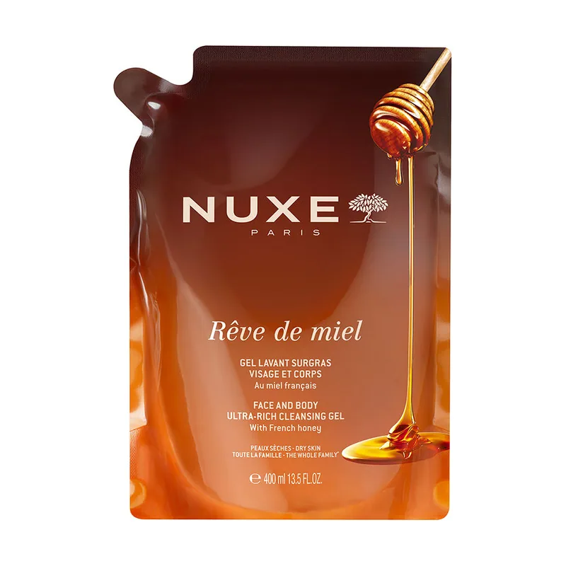 Nuxe RÊVE DE MIEL gel limpiador dermatológico recarga 400 ml