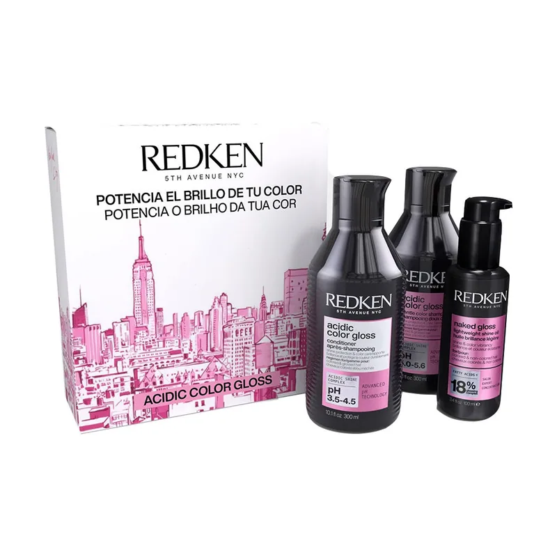 Redken Acidic Gloss Estuche 3 pz