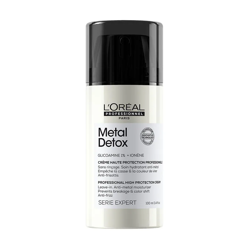 L'Oréal Professionnel Paris METAL DETOX crema profesional sin aclarado de alta protección para cabello dañado 100 ml
