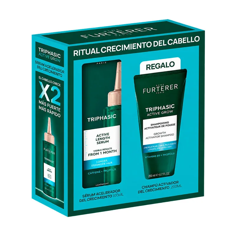 Rene Furterer Triphasic Active Grow Sérum + Champú Estuche 2 pz
