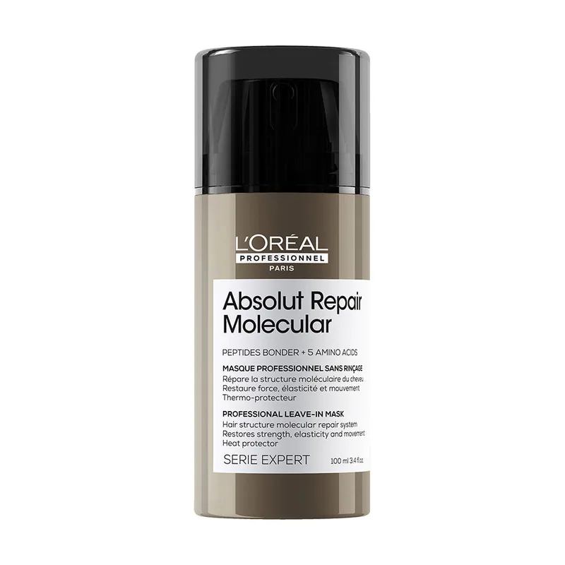 L'Oréal Professionnel Paris ABSOLUT REPAIR MOLECULAR mascarilla profesional reparadora sin aclarado para cabello dañado 100 ml