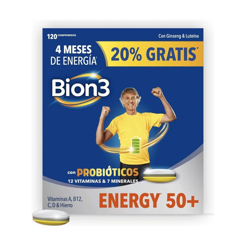 Bion3 Energy Pack 50+ 120 Cápsulas