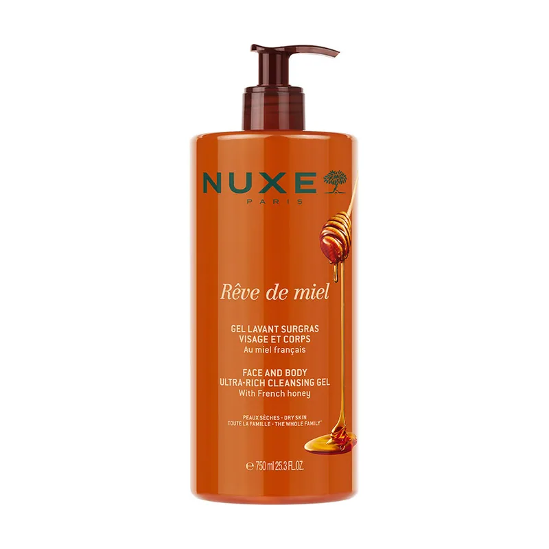 Nuxe RÊVE DE MIEL gel limpiador dermatológico 750 ml