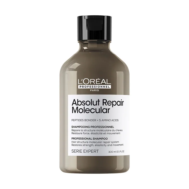 L'Oréal Professionnel Paris ABSOLUT REPAIR MOLECULAR champú profesional sin sulfatos para cabello dañado 300 ml