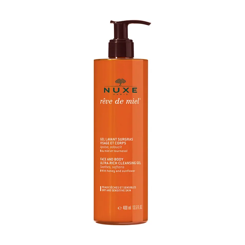 Nuxe RÊVE DE MIEL gel limpiador dermatológico 400 ml