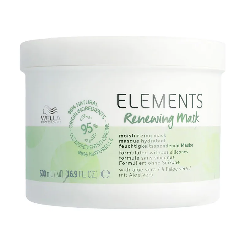 Wella Professionals ELEMENTS Mascarilla Hidratante Renovadora Sin Siliconas Todo tipo de Cabellos 500 ml