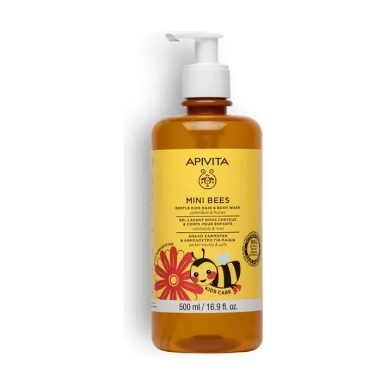 Apivita Mini Bees Gel champú suave para niños 500 ml