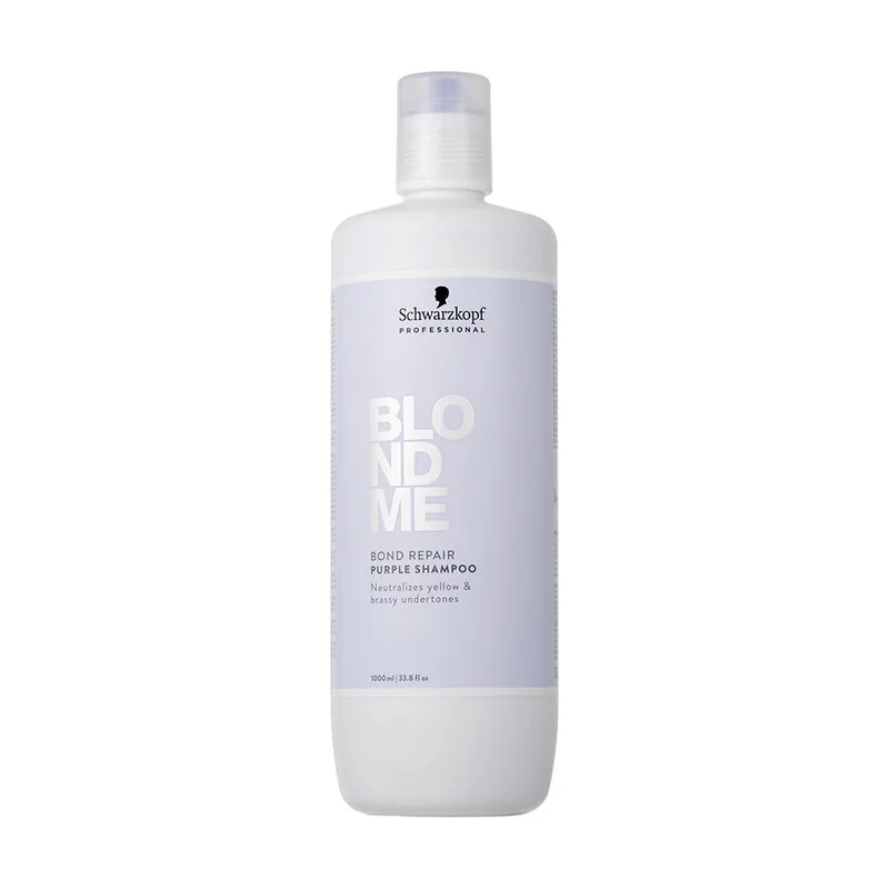 Schwarzkopf BLONDME BOND REPAIR champú morado 1000 ml