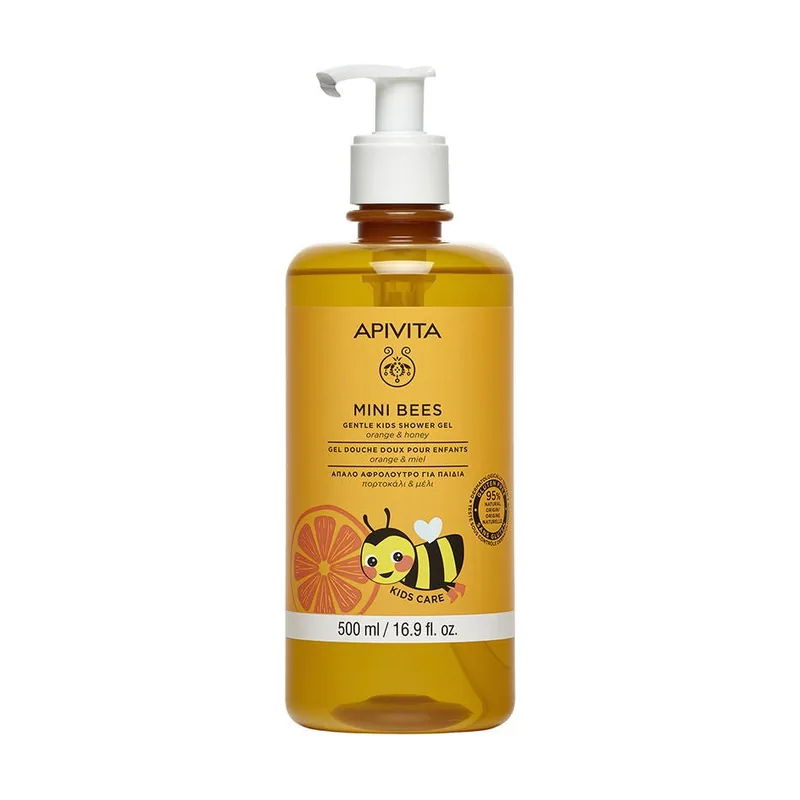 Apivita Mini Bees Gel de ducha suave para niños apto para pieles sensibles 500 ml
