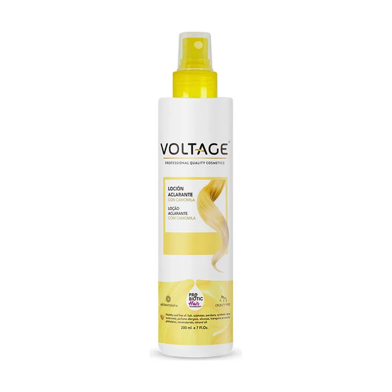 Voltage Cosmetics PREBIOTIC HAIR TECHNOLOGY loción aclarante con camomila 200 ml