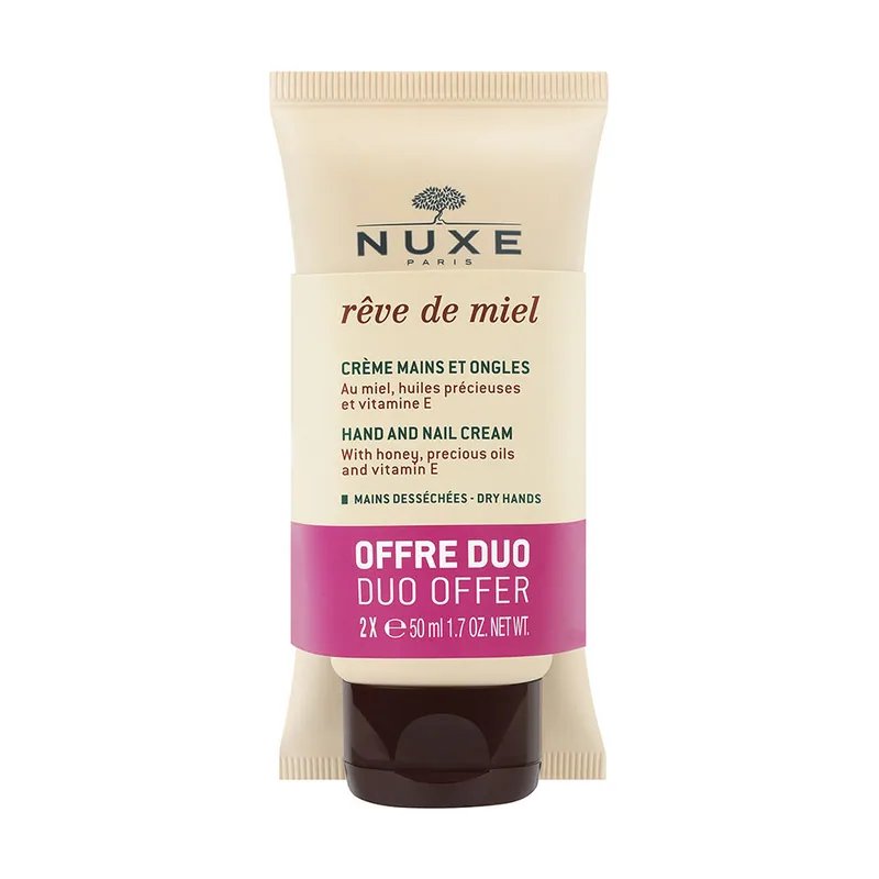 Nuxe RÊVE DE MIEL CREMA DE MANOS Y UÑAS lote 2 x 50 ml