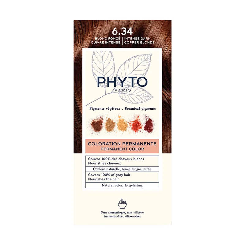 Phyto PHYTOCOLOR #6.34 Rubio Oscuro Cobrizo