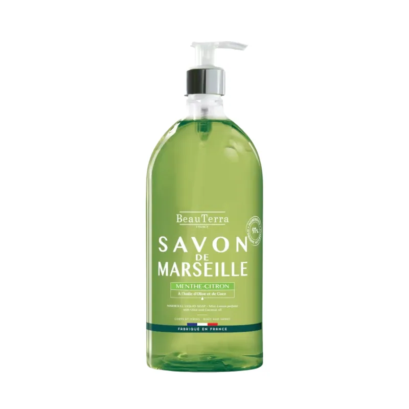Beauterra MARSEILLE jabón menta-limón 1000 ml
