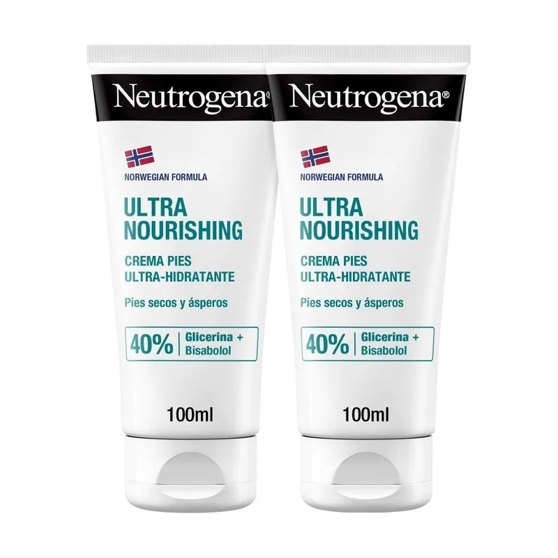 Johnson & Johnson Neutrogena Duplo Crema De Pies Ultra Hidratante 2x100 Ml