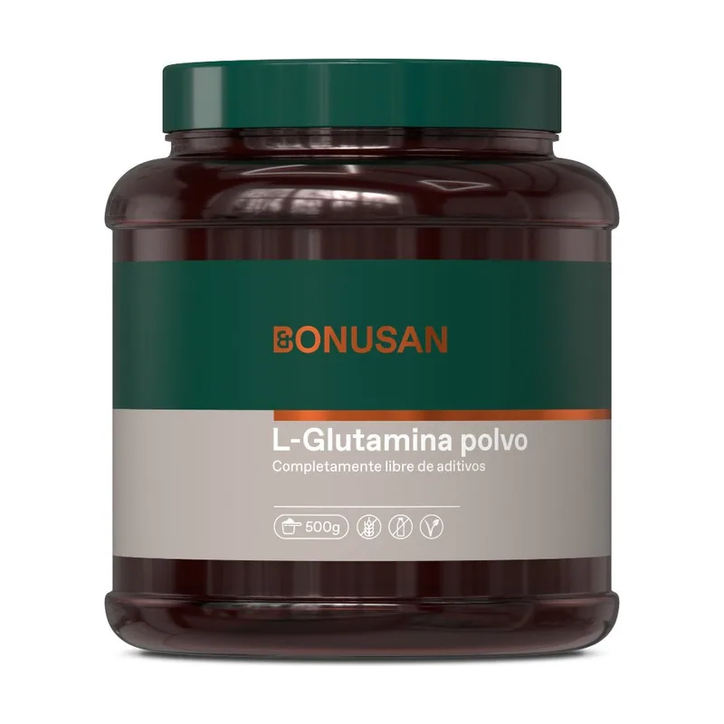 Bonusan L-Glutamina Polvo Aminoácido Deportivo 500 g