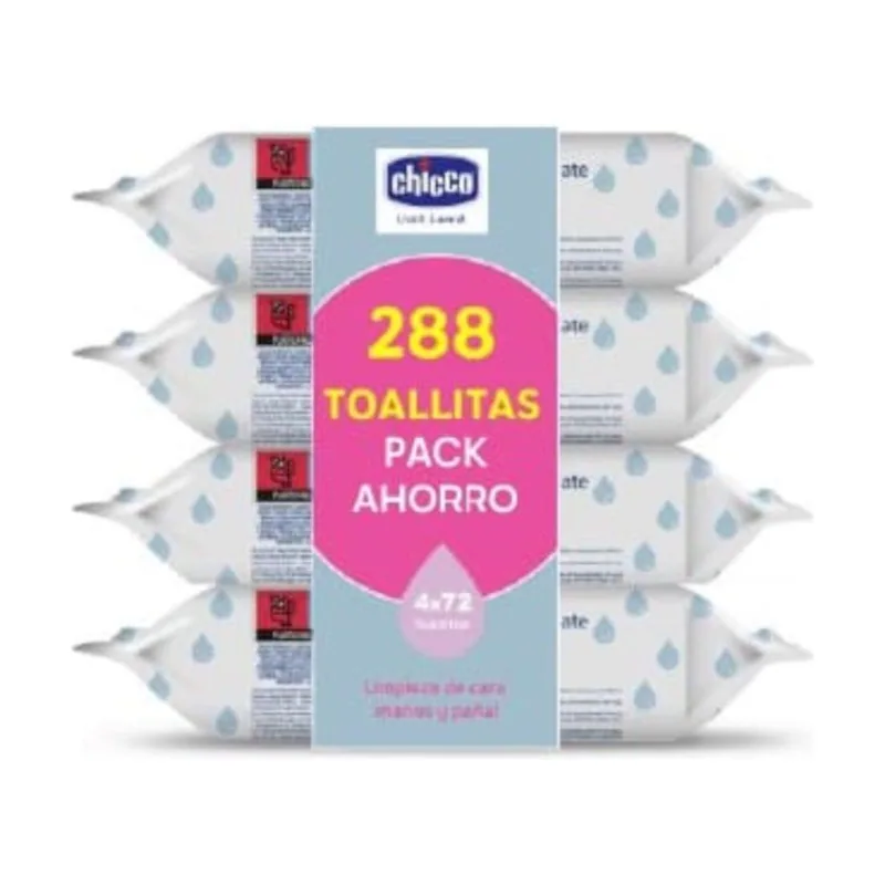 Chicco Toallitas Limpiadoras 4x72 Unidades